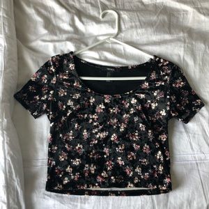Printed crop top